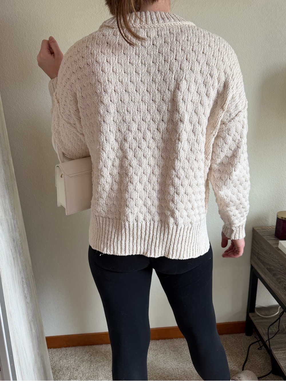 Aerie Cozy Cream Knit Sweater - Women's Pullover - Picture 2 of 9